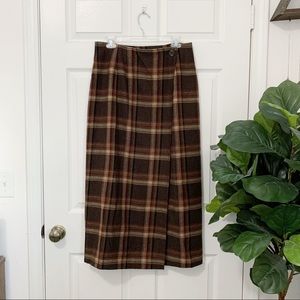 Vintage Plaid Pendleton Skirt